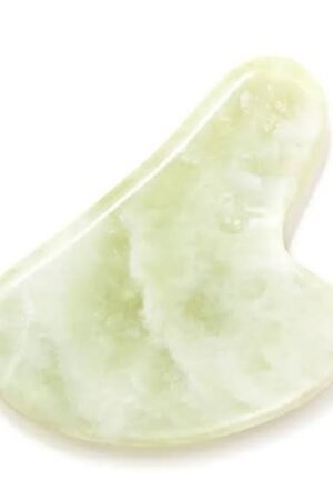 Guasha milky green jade