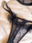 Ensemble De Lingerie En Tulle Noir