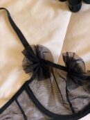 Ensemble De Lingerie En Tulle Noir