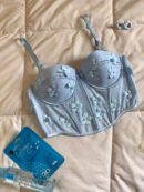 Floral Love Soutien-gorge de lingerie bleu