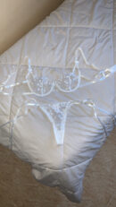 2 Pieces lingerie sexy cœur blanc