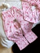 Pyjama rose des fleurs