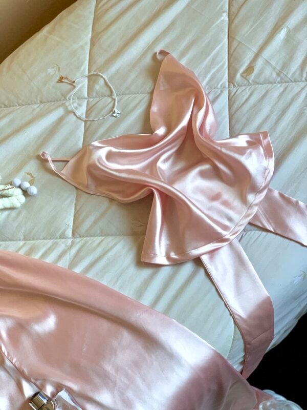 pyjama satin dusty pink - Image 2