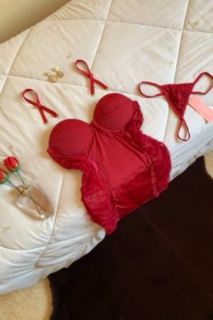 nuisette mini des ponges + string
