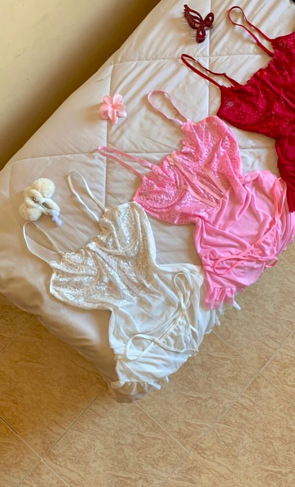 LINGERIE SEXY EN DENTELLE BLANC 🤍 - Image 7