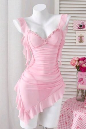 PetitDoll nuisette en tulle + string , Rose