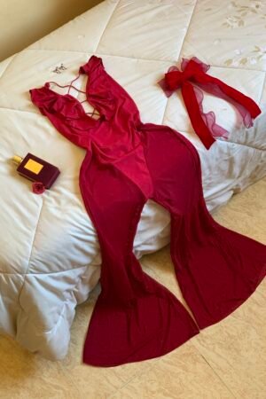 DAZY bodysuit rouge foncé